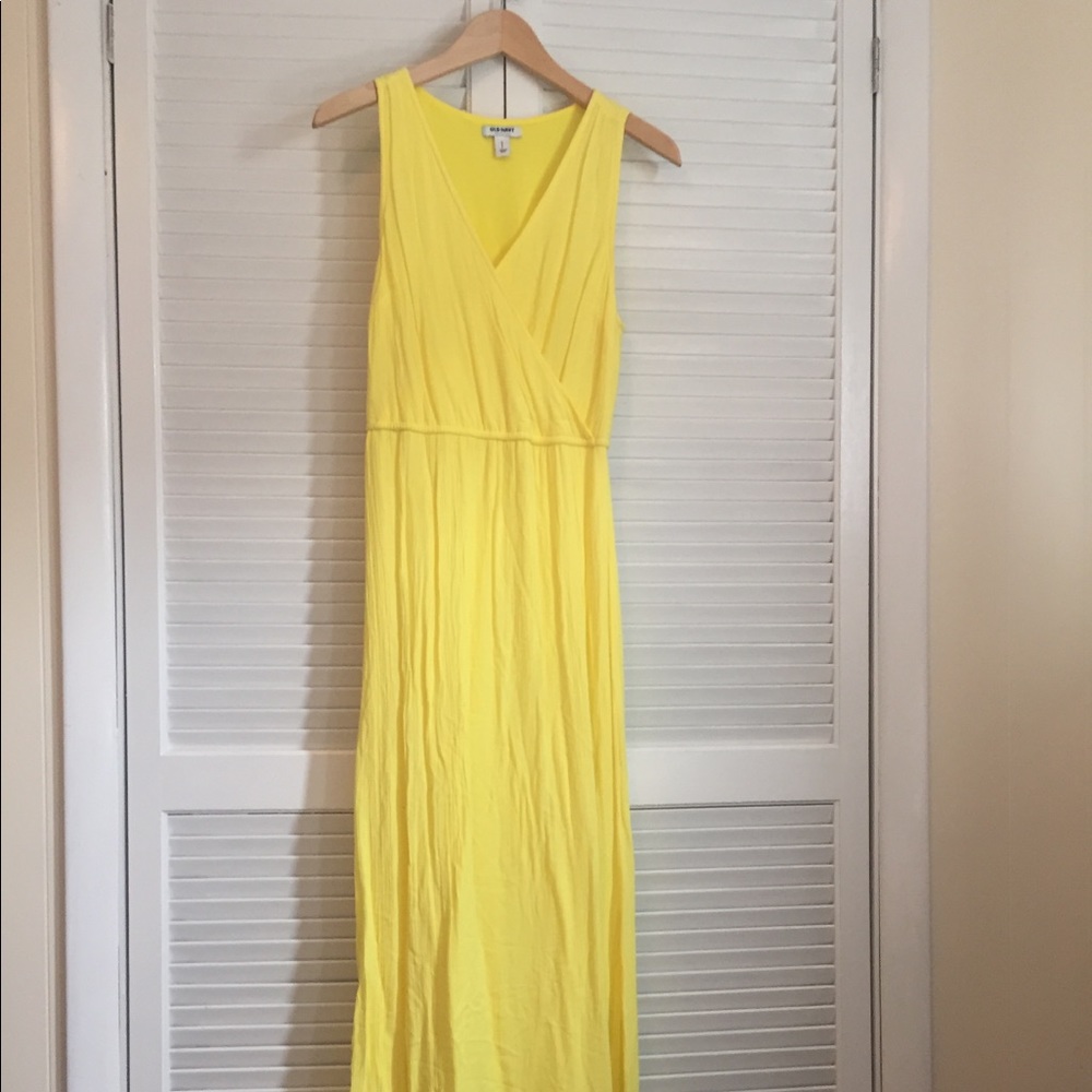 Yellow maxi dress